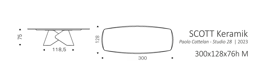 SCOTT - 300x128x76h M