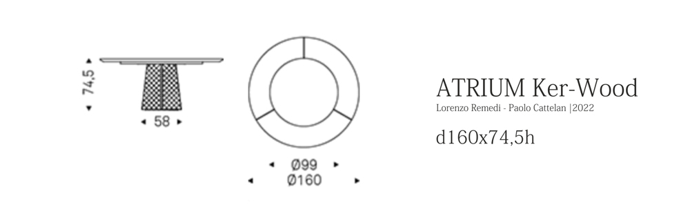 ATRIUM Ker-Wood (d160x74,5h)