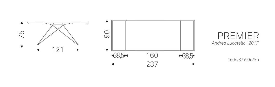PREMIER (160/237x90x75h)