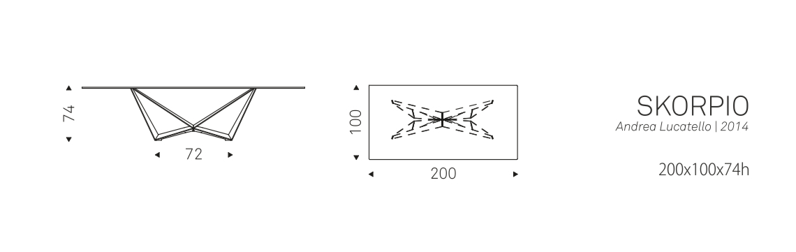 SKORPIO - 200x100x74h