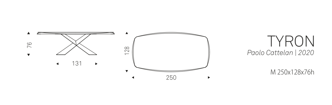 TYRON - M 250x128x76h
