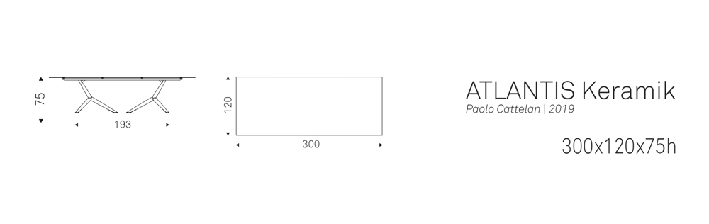 ATLANTIS Keramik (300x120x75h)