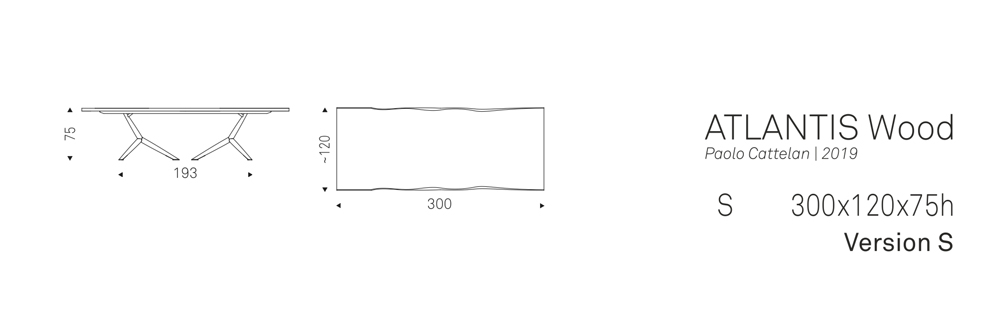 ATLANTIS Wood S (300x120x75h)