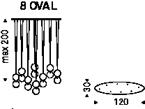 APOLLO - 120x30x200h - 8oval