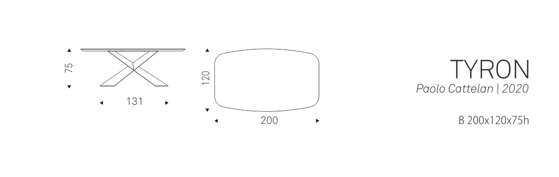 TYRON - B 200x120x75h