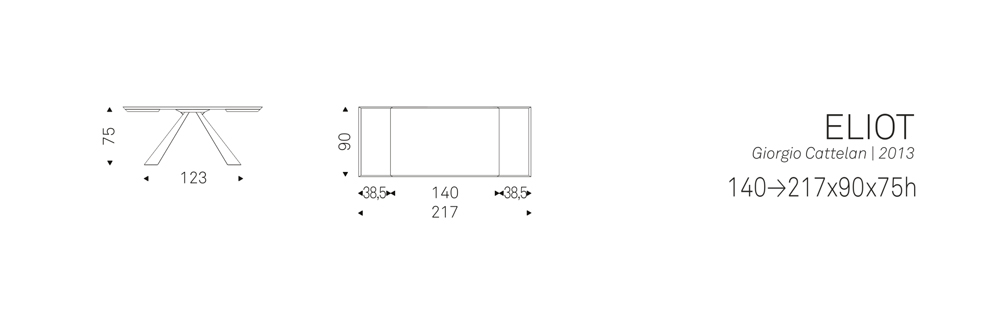 ELIOT (140/217x90x75h)