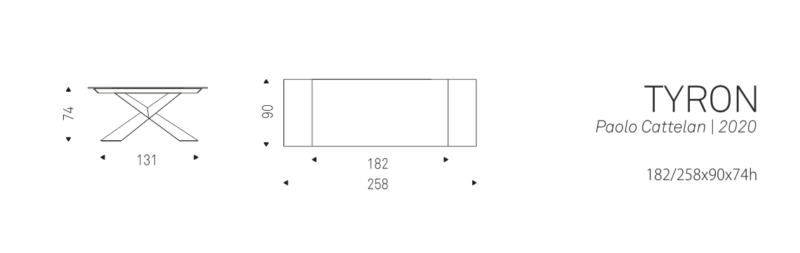TYRON - 182/258x90x74h
