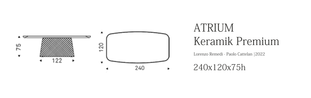 ATRIUM Keramik Pr (240x120x75h)