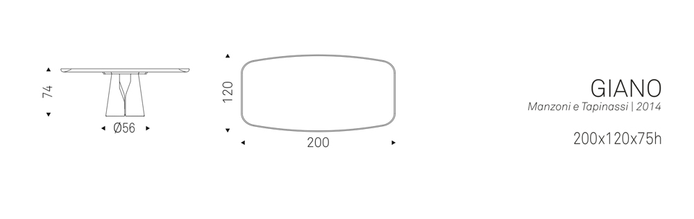 GIANO (200x120x75h sh.)