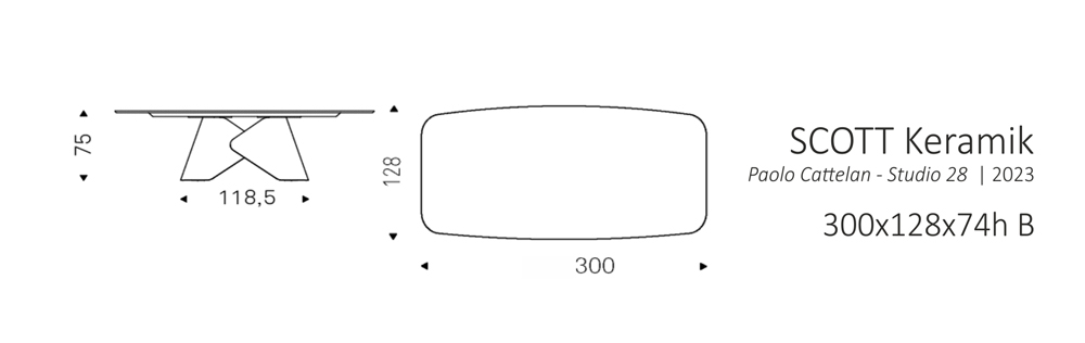 SCOTT - 300x128x74h B