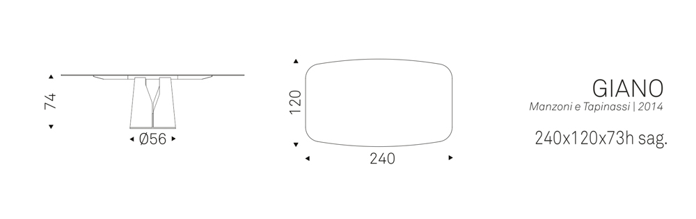 GIANO (240x120x74h sag.)