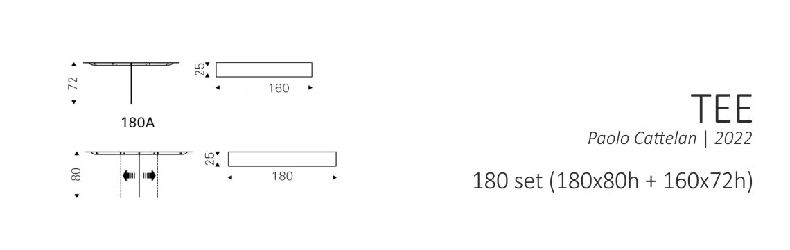 TEE - 180 set (180x80h + 160x72h)