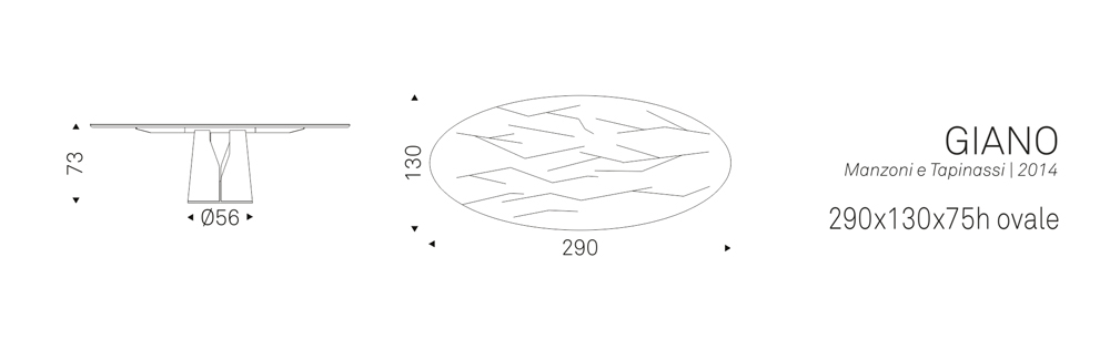 GIANO (290x130x75h ov.)