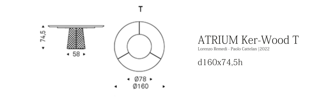 ATRIUM Ker-Wood T (d160x74,5h)