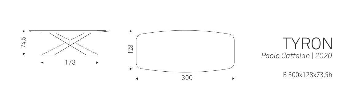 TYRON - B 300x128x73,5h