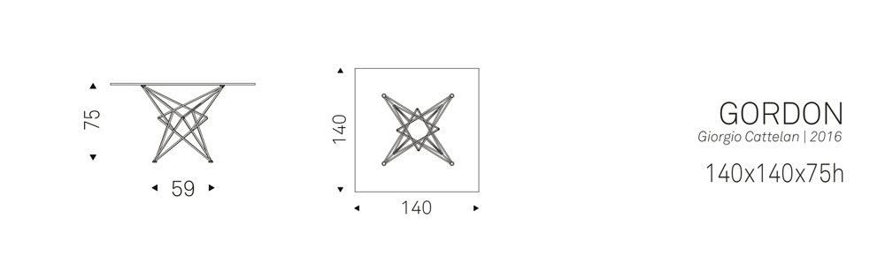 GORDON (140x140x75h)