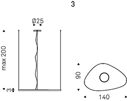 MAGELLANO - 140x90x3h - 3