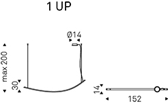KATANA - 152x14x30h - 1 UP