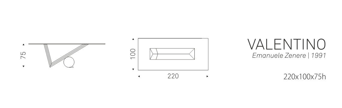 VALENTINO - 220x100x75h